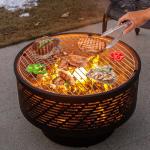 OutVue 26" Wood Burning Fire Pit and Grill