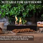 Compact Fireplace Heater with Remote and Timer