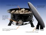 Flame King Portable Smokeless Propane Fire Pit 24”