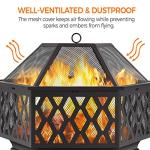 Yaheetech 28in Outdoor Hex Fire Pit Bowl