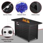 ZAFRO 2-in-1 Fire Pit Table with Adjustable Flame