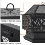 Yaheetech 28in Outdoor Hex Fire Pit Bowl