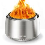EAST OAK Smokeless Fire Pit 21'' for Outdoors