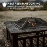 GasOne 32-Inch Outdoor Metal Fire Pit Table