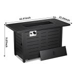 50,000 BTU Propane Fire Pit Table with Cover