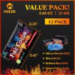 Meker Color Changing Fire Pack for Grilling