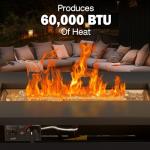 Hykolity 42" Gas Fire Pit Table for Outdoors