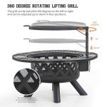 BALI OUTDOORS Wood Burning Patio Fire Pit