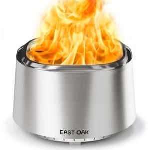 EAST OAK Stainless Steel Fire Pit for Camping