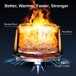 EAST OAK 29" Smokeless Stainless Steel Fire Pit