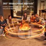 EAST OAK 29" Smokeless Stainless Steel Fire Pit