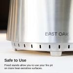 EAST OAK 29" Smokeless Stainless Steel Fire Pit