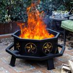 Verdeluxe 35" Outdoor Octagonal Fire Pit