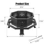 Verdeluxe 35" Outdoor Octagonal Fire Pit