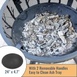 35-Inch Wood Burning Fire Pit with BBQ Grill