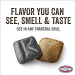 Kingsford Signature Flavors Charcoal Briquettes with Garlic, Onion and Paprika, Hickory Wood, BBQ Charcoal for Grilling, 12 Pounds (Package May Vary)