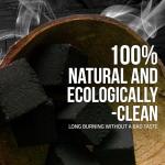 Tom Coco 72 Natural Charcoal Cubes - 25 mm Coals - Coconut Charcoal for Grilling and Relaxation (1)