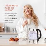 1.7L Electric Kettle – Fast Boil Borosilicate Glass