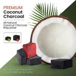 Sunlight Premium Coconut Charcoal Flats - 60 Half Cubes