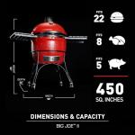 Kamado Joe Big Joe II Charcoal Grill Red
