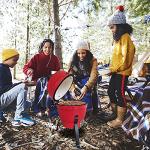 Outvita 13" Round Kamado Charcoal Grill (Red)