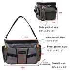 Kylebooker Fishing Tackle Storage Bag Fishing Gear Bags Portable Fishing Organizer Shoulder Satchel (Green)