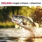 CharmYee Bass Fishing Lure for Freshwater and Saltwater Lifelike Fishing Lures Multi Jointed Swimbait for Bass Trout Crappie Walleye Pike Fishing Gifts for Men-3 Pack