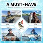 CharmYee Bass Fishing Lure for Freshwater and Saltwater Lifelike Fishing Lures Multi Jointed Swimbait for Bass Trout Crappie Walleye Pike Fishing Gifts for Men-3 Pack