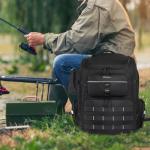 Shupaii Fishing Backpack with Rod Holders, 45L Large Water-Resistant Tackle Box Backpack, Fishing Gear Gifts for Men Father