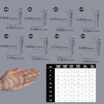 FishTrip EWG Hooks for Bass Fishing-50pcs Offset Worm Hook Texas Rig Hooks for Freshwater Saltwater Size 3/0