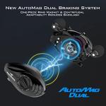 KastKing MegaJaws Baitcasting Reel,7.2:1 Gear Ratio,Left Handed Fishing Reel,New Compact Design,Blacktip