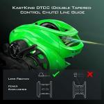 KastKing Zephyr Baitcasting Fishing Reel, Left Handed, Green