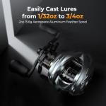 KastKing Kestrel Baitcasting Fishing Reel 8.4:1,Left Handed