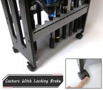 Jorazor Fishing Rod Holder,Fishing Pole Holders for Garage,Rod Holder for 16 Rod and Reel Combos,Vertical Fishing Rod Rack Floor Storage,Fishing Gifts for Men (Gray)