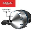 Zebco 808 Saltfisher Spincast Fishing Reel, Size 80 Reel, Changeable Right- or Left-Hand Retrieve, Pre-Spooled with 20-Pound Fishing Line, Stainless Steel Ball Bearing Drive, Silver