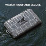 KastKing HyperSeal Waterproof Tackle Box, 3600 and 3700 Tackle Trays, Fishing Tackle Box Organizer with Removable Dividers, Lure Box and Terminal Tackle Storage,Black