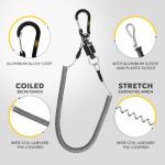 SF Fly Fishing Landing Net Soft Silicone Rubber Small Mesh Catch and Release Wood Frame Trout Net with Green Magnetic Release Combo Kit