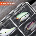 KastKing HyperSeal Waterproof Tackle Box, 3600 and 3700 Tackle Trays, Fishing Tackle Box Organizer with Removable Dividers, Lure Box and Terminal Tackle Storage,Black