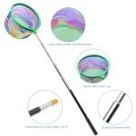 Autokcan 2PCS Fishing Net with Bucket, Telescopic Fishing Landing Net, Collapsible Kids Sand Bucket, Kids Fish Butterfly Catching for Freshwater Saltwater Outdoor Activities