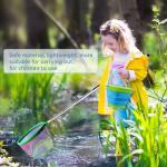 Autokcan 2PCS Fishing Net with Bucket, Telescopic Fishing Landing Net, Collapsible Kids Sand Bucket, Kids Fish Butterfly Catching for Freshwater Saltwater Outdoor Activities