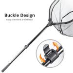 Fishing Net with Telescopic Handle,Durable Landing Net for Freshwater & Saltwater, Foldable Fishing Nets for Fish, 20 lbs Capacity, Rubber Coated Netting, Length 50.7″, Hoop 17.7″ x 15.9″, Depth 14″