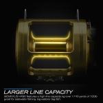 Gomexus Trolling Reel Shark Tuna Tournament Reel Smooth Durable 2 Speed 70lbs 30W 10 Tear Test