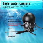 Underwater Fishing Camera, 4.3 Inch LCD and Upgraded HD Lens for Ice Lake Boat Kayak Fishing, Waterproof Fishing Camera Infrared Night Vision Light, Portable Beginner Fish Finder 50ft Cable (Black)