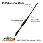 DOBYNS RODS COLT Spinning / 6'9" / 1 PC / 6-12 LB LINE WT / 1/8-1/2 OZ Lure WT/MED/Light Fast ACT/EVA Handle