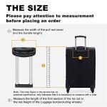 RDEXP R003 Plastic 50x14.8cm for 20inch Traveling Luggage Telescopic Handle Replacement Part Suitcase Pull Out Rod Spare