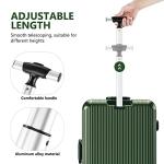 Abaodam Luggage Replacement Parts Handle Suitcase Wheel Wheels- Luggage Telescopic Handle Cosmetic Case Drag Rod Replacement- Repair Part