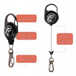 HOOK-EZE Fly Fishing Zinger Retractor for Anglers Vest, Pack of 3 - Fishing Gear and Equipment for Nippers, Forceps, Fly Float Ant, Belt Loops & Backpack