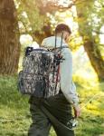 Piscifun Fishing Tackle Backpack with 4 Trays, Large Outdoor Storage Tackle Bag with Protective Rain Cover Digital Camouflage
