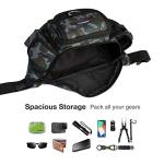 Piscifun Fishing Tackle Bag with Adjustable Waist Strap, Portable Multi-function Fanny Fishing Storage Pack, Camouflage