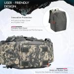 Piscifun Fishing Tackle Backpack with 4 Trays, Large Outdoor Storage Tackle Bag with Protective Rain Cover Digital Camouflage